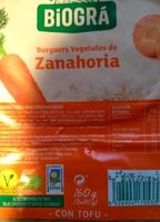 Burger vegetales de zanahoria