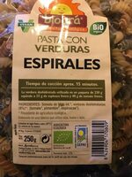 Espirales con verduras