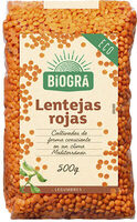 Lentejas rojas peladas