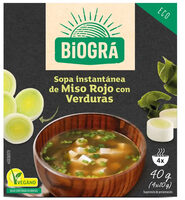 Biosopa de Miso Rojo con Verduras