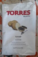 Caviar potato crisps