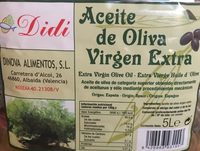 Aceite de oliva virgen extra