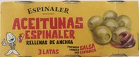 Aceitunas Rellenas De Anchoa Espinaler 3X50GR
