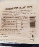 Queso Edam en lonchas