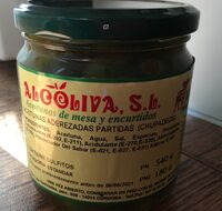 Aceitunas aderezadas partidas