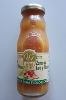 Zumo de uva y melocoton