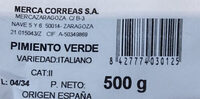 Pimiento verde