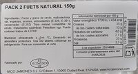 Pack 2 fuets natural