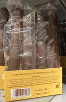 Barquillos artesanos al cacao