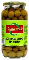 Aceitunas verdes sin hueso