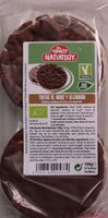 Tortas de arroz con algarroba