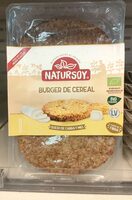 Cereal burger queso de cabra y miel