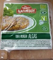 Hamburguesa vegetal de tofu algas