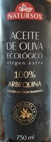 Aceite de oliva virgen extra arbequina
