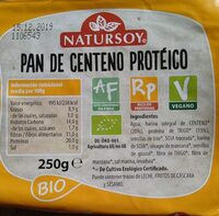 Pan de centeno protéico