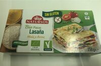 Bio placas de lasaña de maiz y arroz