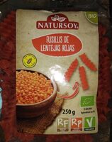 Fusillis de lentejas rojas