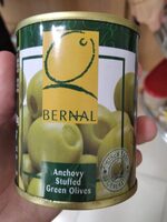 Aceitunas verdes rellenas de anchoa