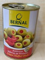 Aceitunas rellenas de pimiento