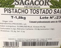 Pistacho tostado con sal