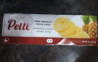Piña rodajas en su jugo