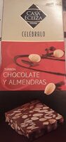 Turrón chocolate y almendras