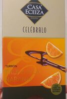 Turrón trufa a la naranja