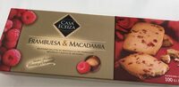 Galletas de frambuesa y macadamia