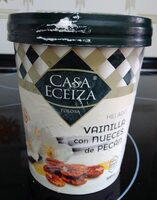 Helado vainilla y nueces pecan