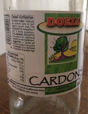 Cardons nature bocal 720