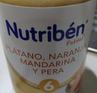 Potito plátano, naranja, mandarina y pers