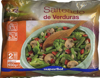 Salteado de verduras congelado