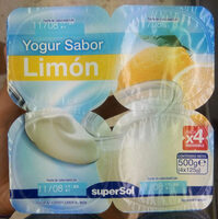 Yogur sabor limón
