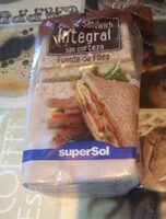 Pan de sándwich integral sin corteza