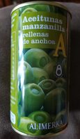 Aceitunas manzanilla rellenas de anchoa