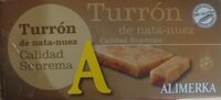 Turrón de nata nuez