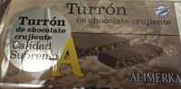 Turrón de chocolate crujiente