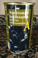 Aceitunas hojiblanca negras deshuesadas