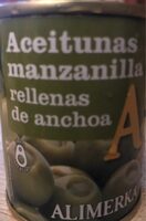 Aceitunas manzanilla rellenas de anchoa