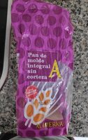 Pan de molde integral sin corteza