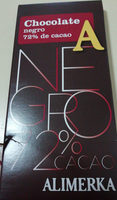 Chocolate negro 72% de cacao