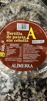 Tortilla de patata sin cebolla
