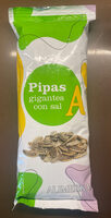 Pipas gigantes tostadas con sal