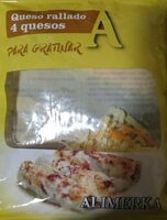 Queso rallado 4 quesos
