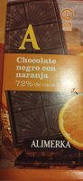 Chocolate negro con naranja