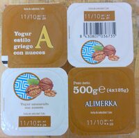 Yogur estilo griego con nueces