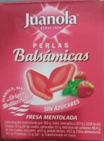Perlas balsámicas fresa mentolada