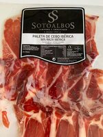 Paleta de cebo ibérica raza ibérica lonchas sin gluten