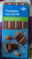 Chocolate con leche avellanas troceadas