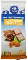 Chocolate con leche almendras troaceadas